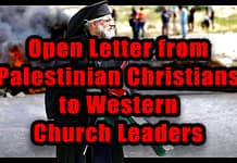 Open Letter from Palestinian Christians to Western Church Leaders